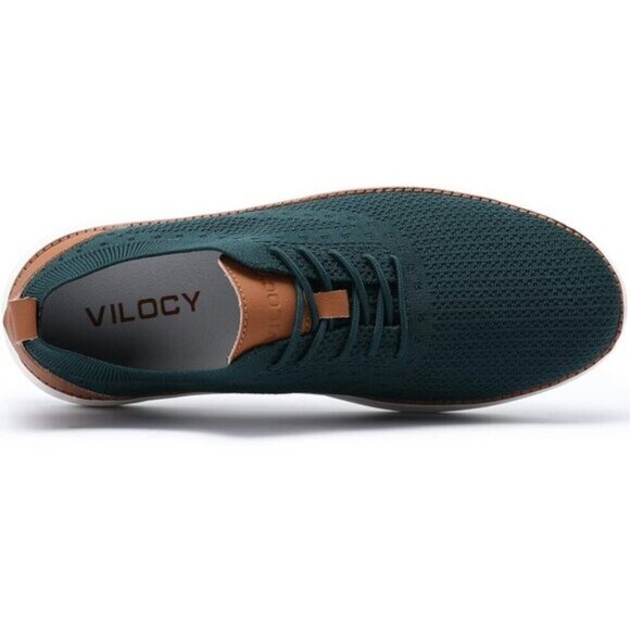 vilocy men's mesh dress sneakers oxfords business casual shoes Men's Lace Up elastic collar Fashion Dress Sneakers Business Oxfords Comfortable Breathable Lightweight Casual Walking Shoes